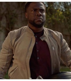 Die Hart 2023 Kevin Hart Beige Suede Leather Jacket